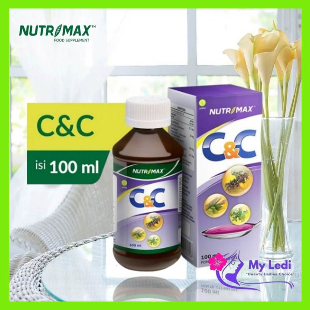 Nutrimax C & C Syrup 100ml - Mengatasi Peradangan Saluran Pernapasan - Meredakan Gejala Flu - MyLedi