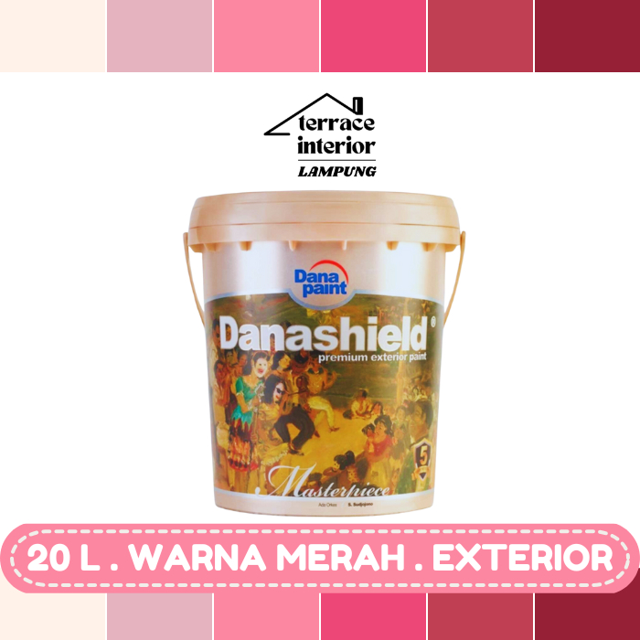 Cat Tembok Exterior Danapaint Danashield Warna Merah 20  L