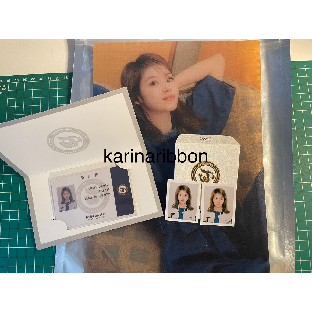 twice sana university kit photocard official
