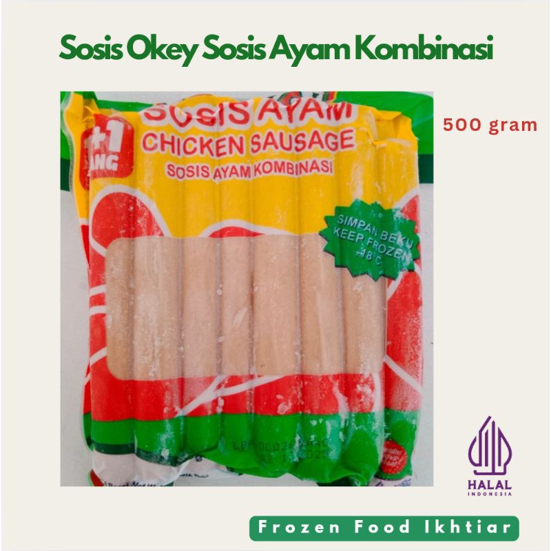 

Sosis Okey Sosis Ayam Kombinasi 500 gram