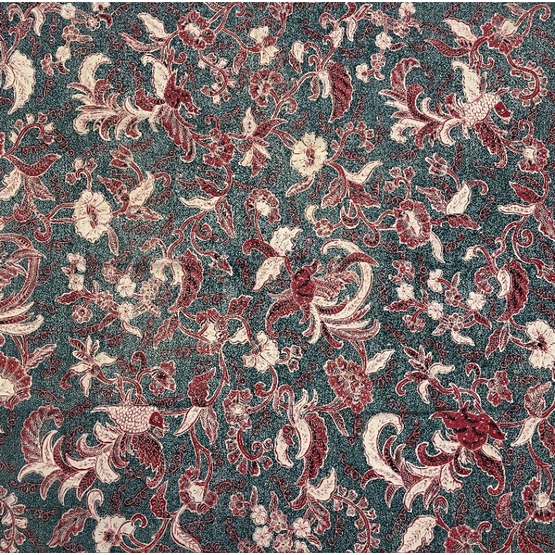 Batik Lawas Tulis pekalongan motif burung merah kisaran Tahun 1980