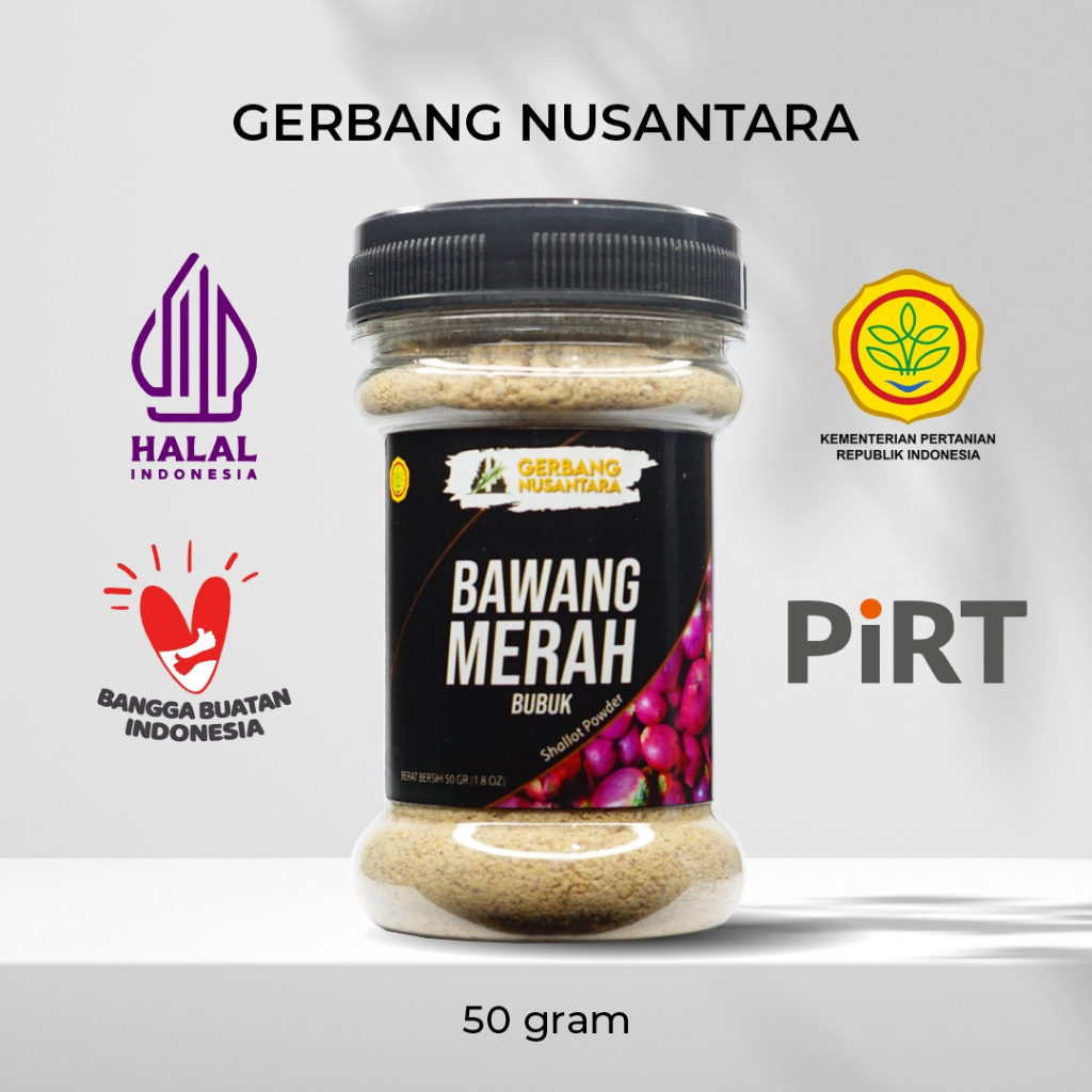 

Gerbang Nusantara - Bawang Merah Bubuk Bumbu Masak Dapur Rempah 50gr