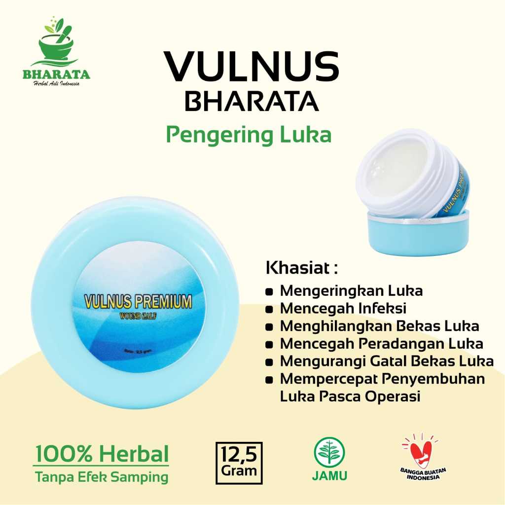 Salep Keloid Paling Ampuh | Salep Penghilang Bekas Luka | Salep Luka Bakar | VULNUS PREMIUM BHARATA