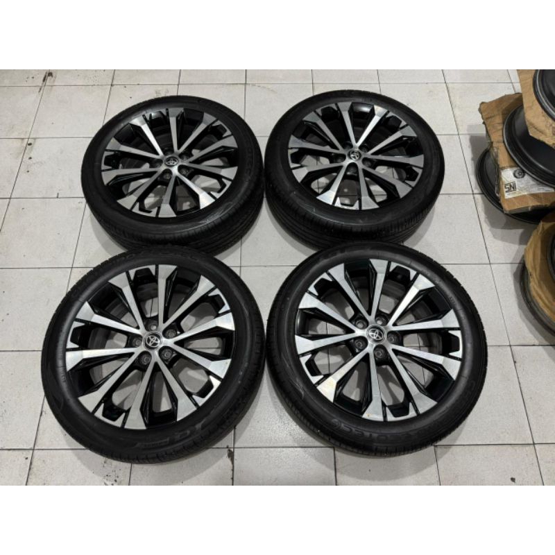 Velg Copotan New Avanza Veloz Ring 17 Pcd 5x100 Black Polish Bonus Ban