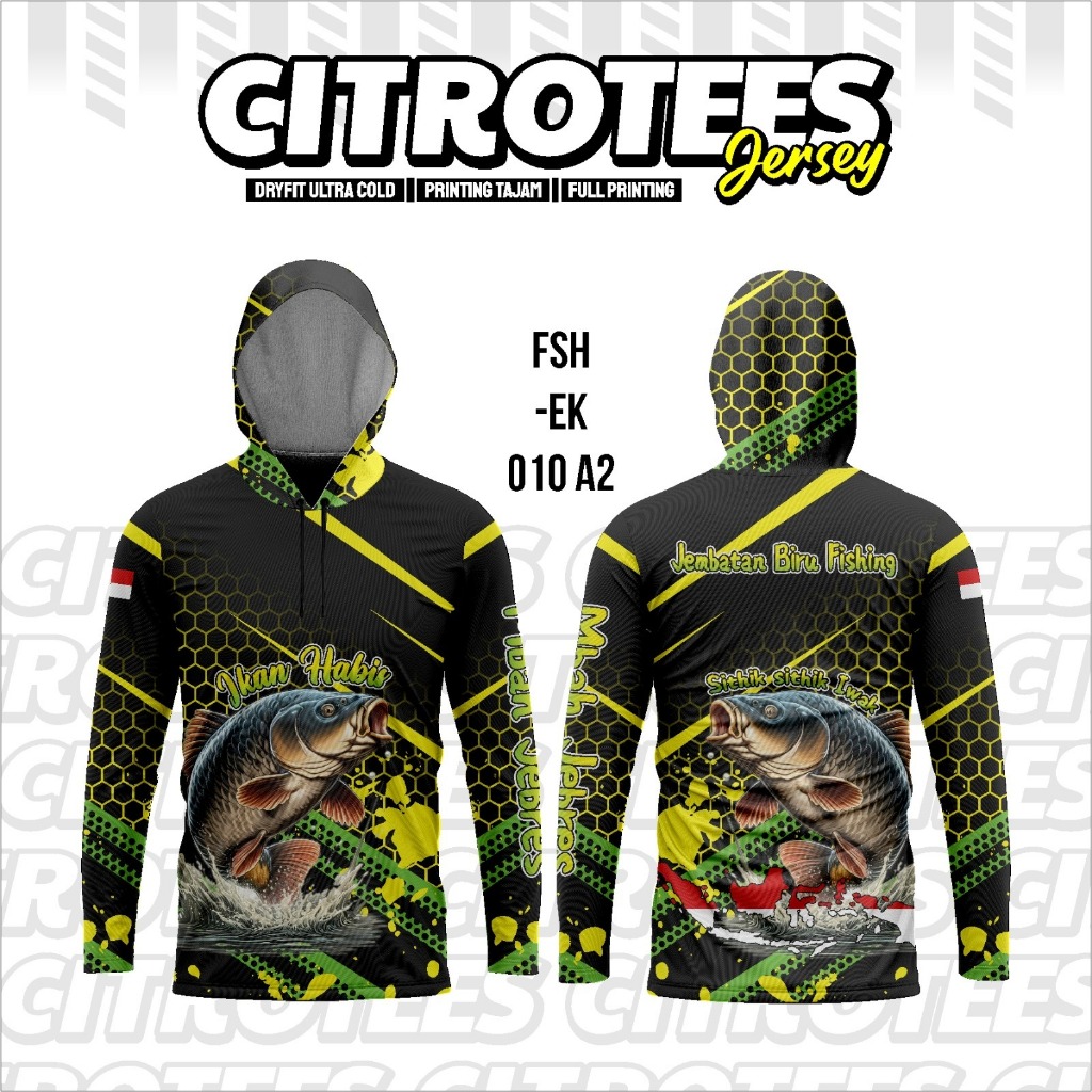 JERSEY MANCING BERKERUDUNG | FREE CUSTOM | FULL PRINTING | EMBOSS AIRWALK