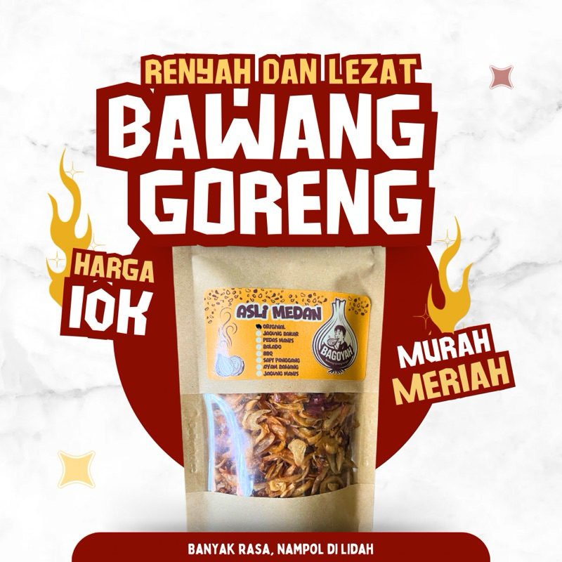 

Bawang Goreng Kunyah asli tanpa Tepung asli Medan Bawang merah pilihan
