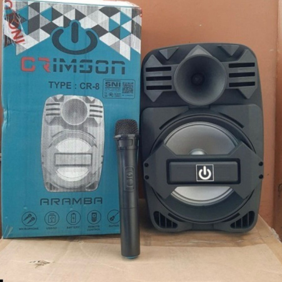 speaker aktif portable 8 inch Crimson CR8 aramba original