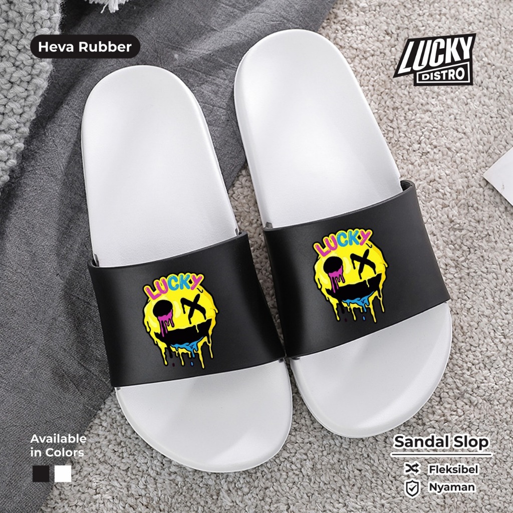 Sandal Selop Pria Wanita Kekinian Keren Lentur Anti Air