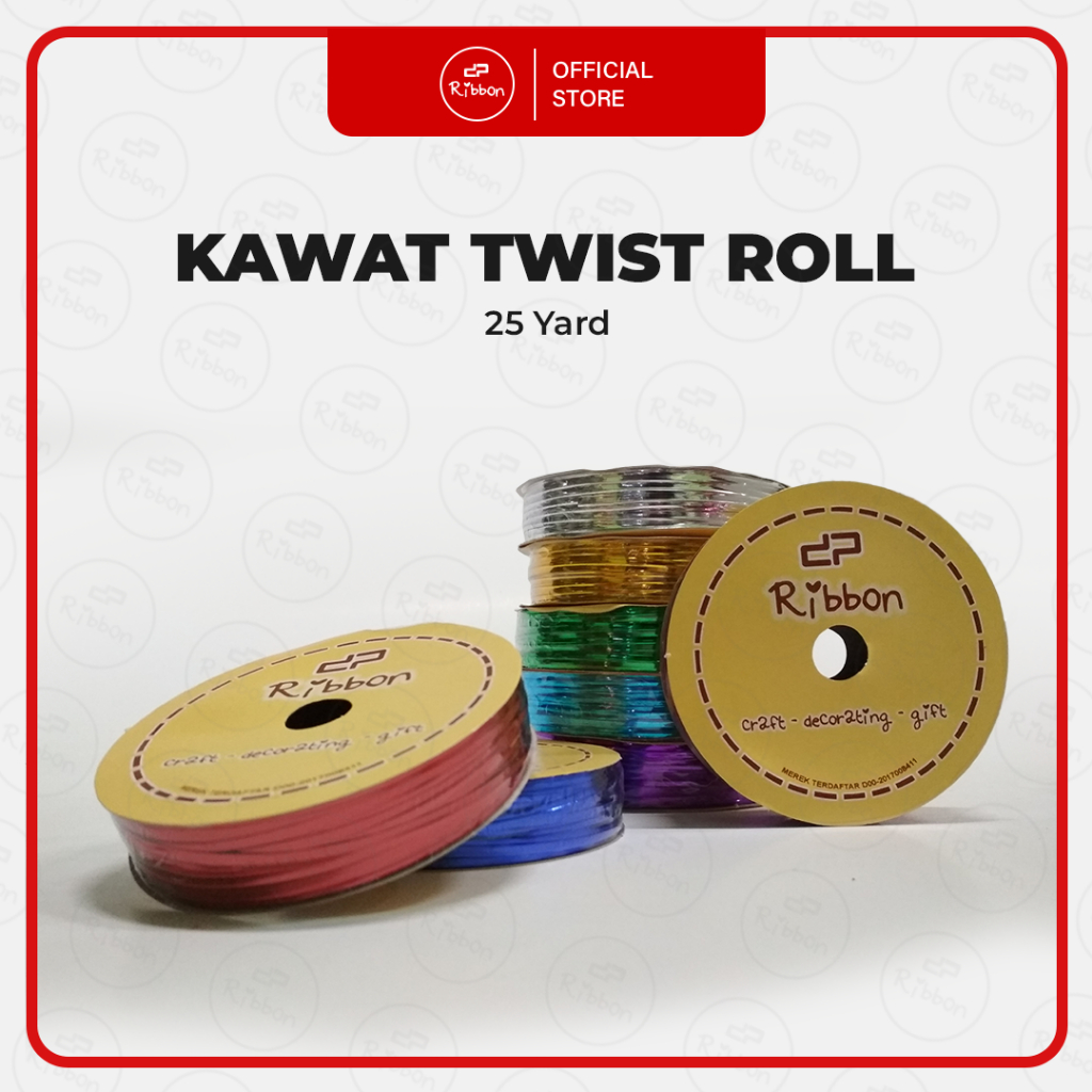 

Kawat Twist ROLL 25 Yards Twist Tie Kilap Souvenir Lolipop Bingkisan Roti Pengikat Sovenir