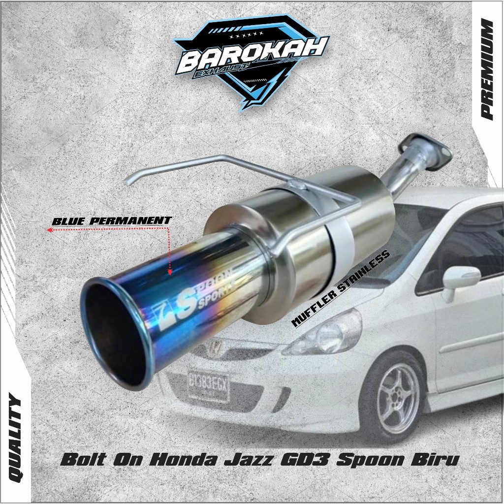 Bolt On Honda Jazz GD3 Spoon Biru