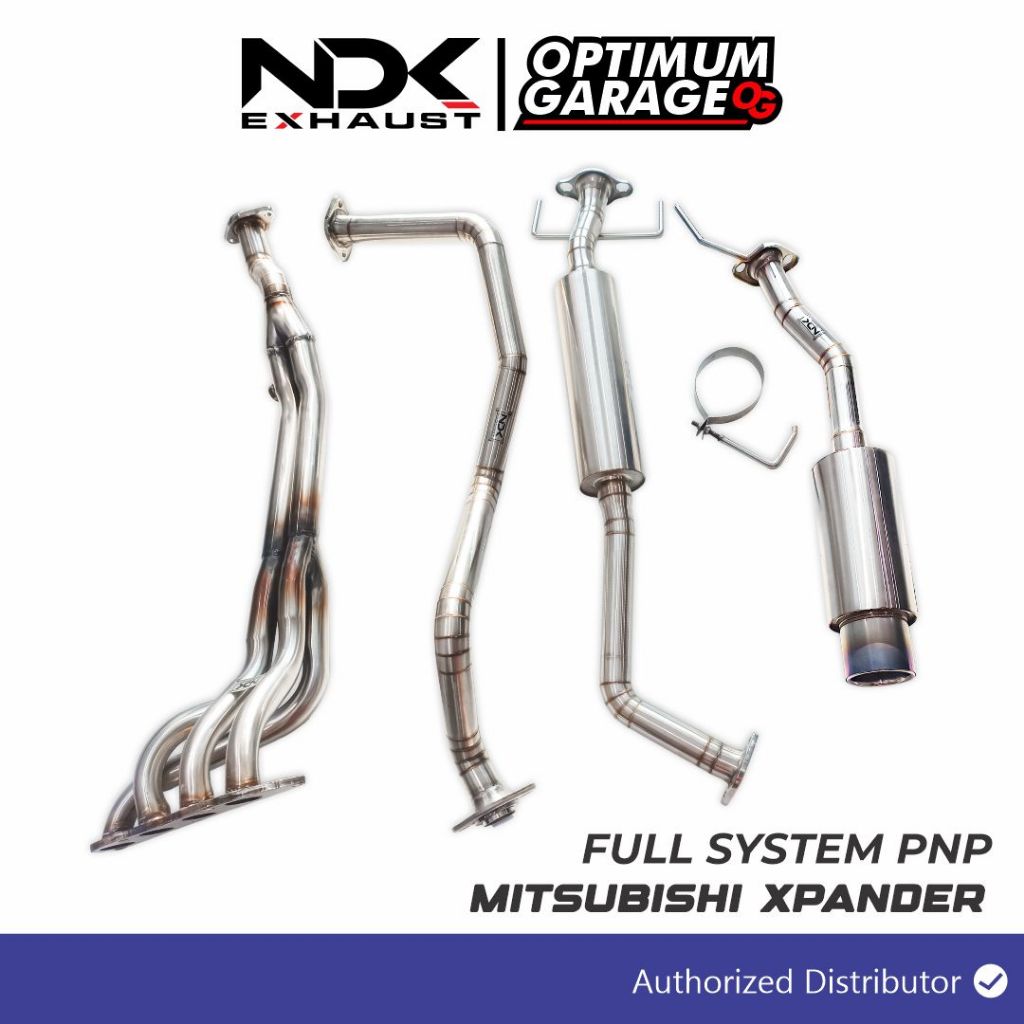 FULL SISTEM PNP KNALPOT MOBIL NDK EXHAUST MUFFLER DK-03V4 RESONATOR HOLD HEADER XPANDER