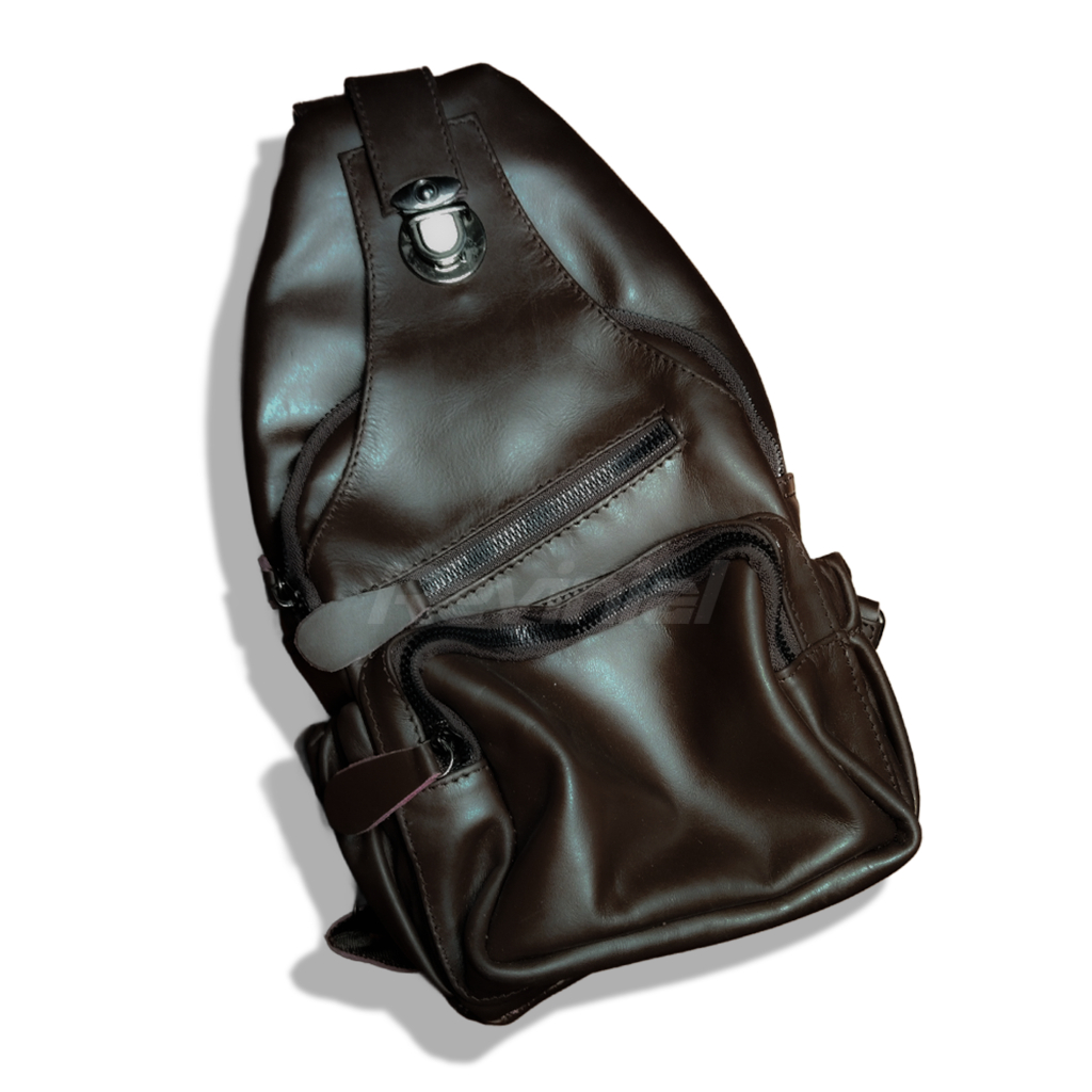 Tas kulit selempang || Tas Dada kulit asli