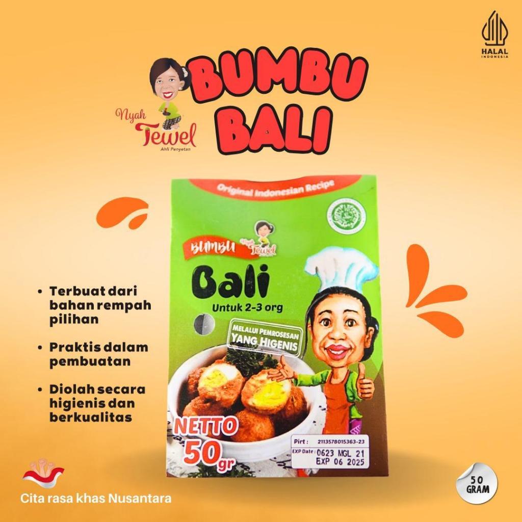 

NYAH TEWEL - Bumbu Instan Bali 50 Gr Homemade Tradisional Khas Nusantara Indonesia