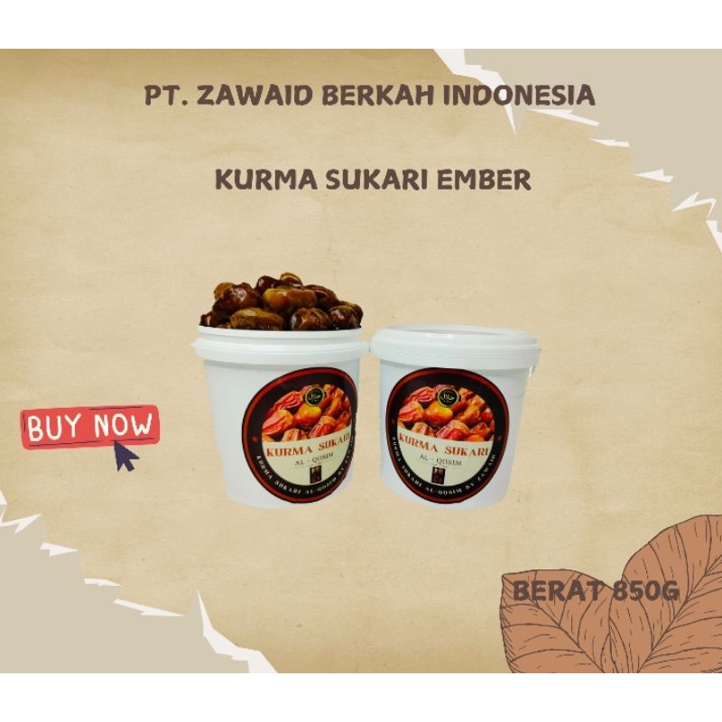 

Kurma Sukari Kemasan Ember 850 Gram