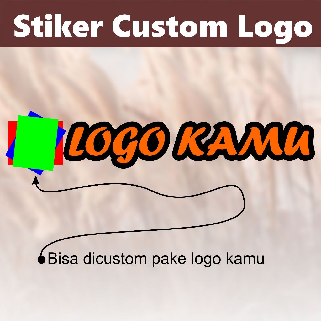 

STIKER CUSTOM LOGO | BISA CUSTOM LOGO DAN NAMA SENDIRI | STIKER CUTING | 7 x 7 cm