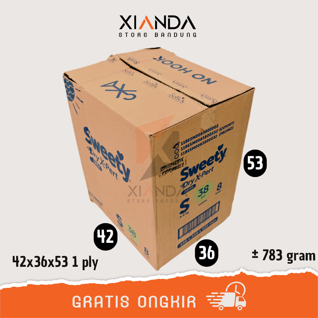 

KARDUS BEKAS 42x36x53 1 LAYER 783 GRAM | PACKING DUS PINDAHAN BOX PACKAGING KEMASAN UKURAN BESAR KECIL LEMBARAN CM CENTIMETER TEBAL TIPIS KILOAN KOTAK POLOS KUAT JUMBO GROSIR SATU DUA PLY DOUBLE LAPIS KARTON KIRIM BARANG MURAH TERJANGKAU