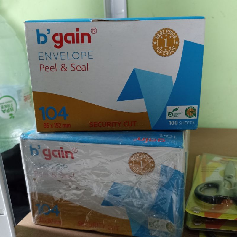 

Amplop tebal isi 100 sheets b'gain 95x152mm