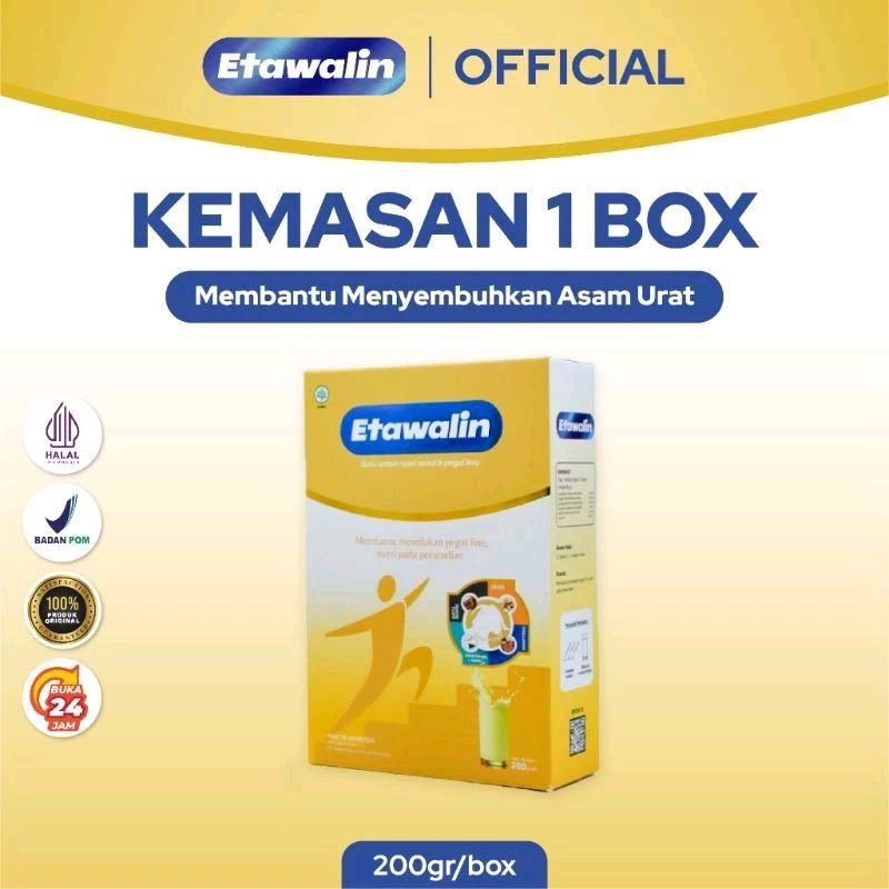 

Paket 1 Box Etawalin - Membantu Mengatasi Asam Urat, Rematik dan Nyeri Sendi 100% Original Alami Tanpa Efek Samping