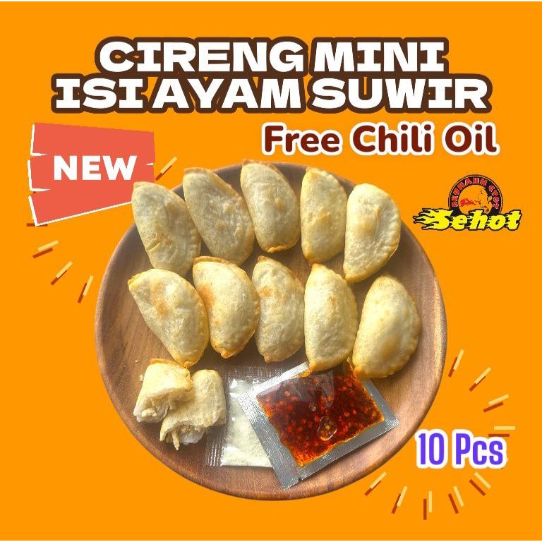 

1 PACK CIRENG MINI ISI AYAM ORIGINAL ISI 10 PCS FREE SAMBAL CHILI OIL