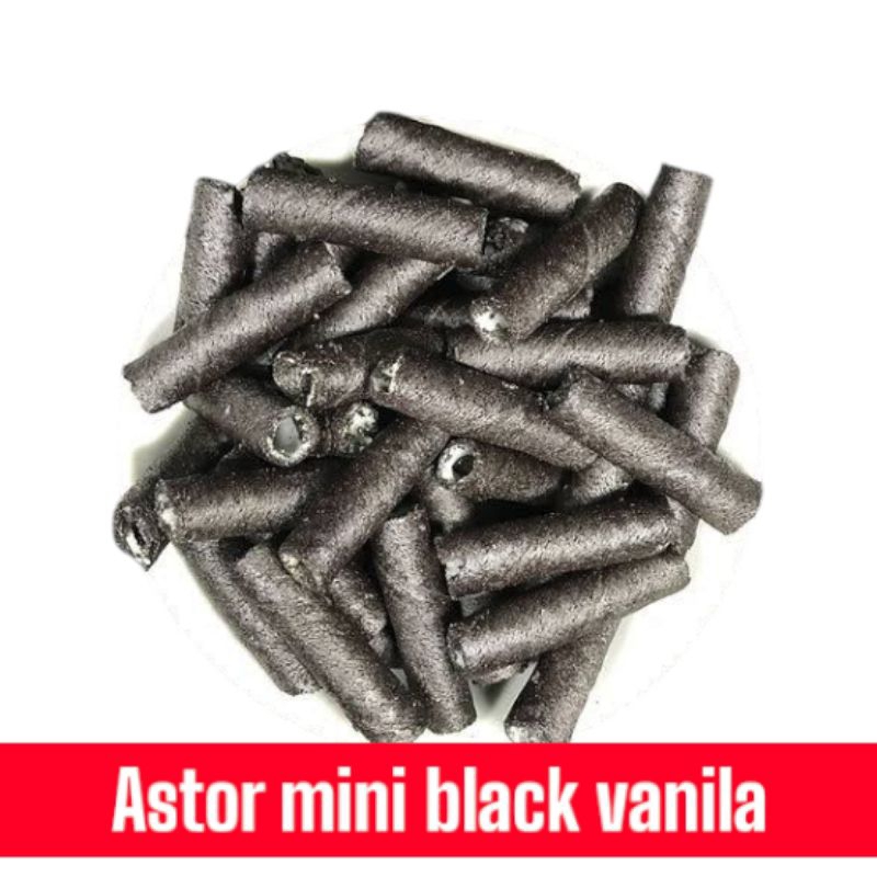 

Astor Mini Black Vanila/strawberry/cokelat/taro/pandan 200gr camilan/cemilan/makanan