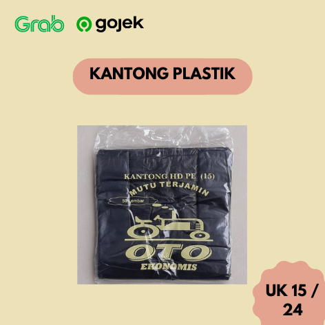 Kantong Plastik Hitam Oto ekonomis Uk 15 / UK 24