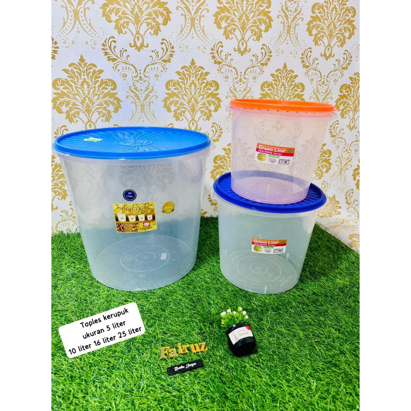 Toples kerpuk / toples bening / toples bulat / toples kue / toples plastik