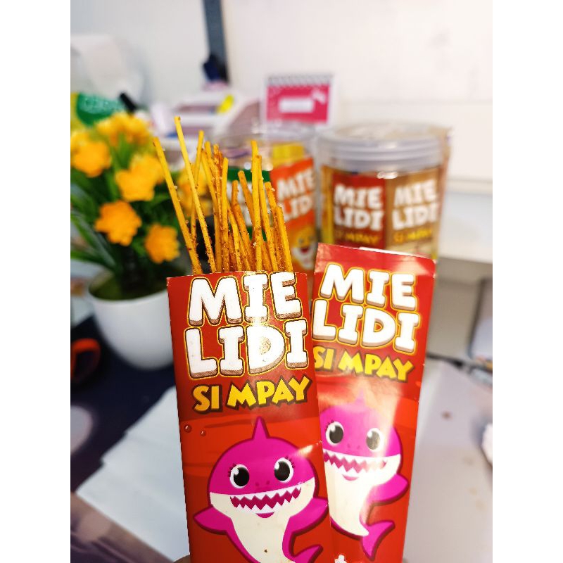

pink Mie Lidi Terlaris Paket Promo Isi 50 pcs Mix 6 Varian Rasa by Si Mpay snack