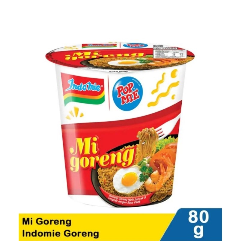 

POP MIE INDOMIE MIE GORENG80g