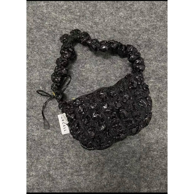 Arcell Black Puffy Bag