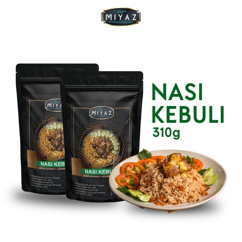 

MIYAZ NASI KEBULI NASI BRIYANI NASI MANDHI NASI BUKHARI KABSA BERAS BASMATI BUMBU INSTAN ARABIAN FOOD