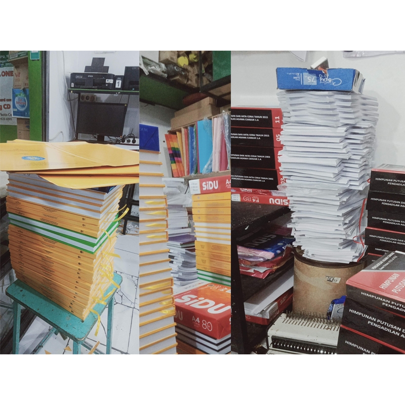 

Finishing Cetak Buku Rp.4000( Penjilidan)