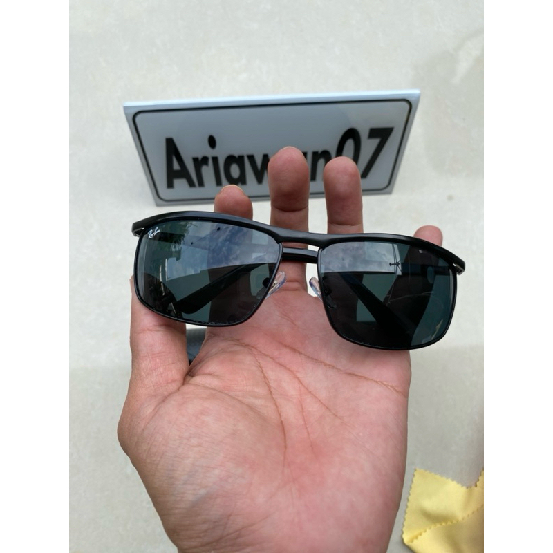 kacamata Ray-Ban RB 3462 full hitam sz 68 17 model sport