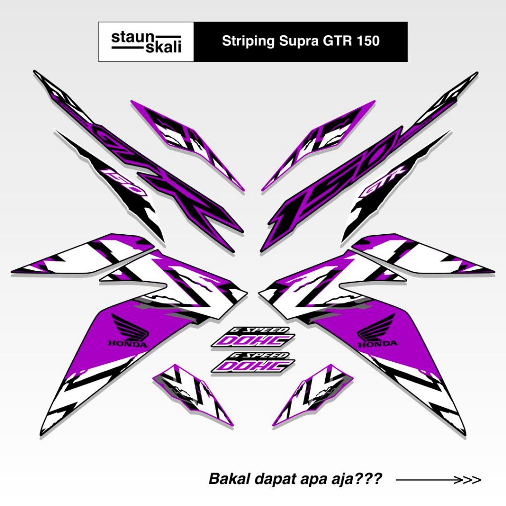 Striping GTR 150 Full Body (11) Malaysia 2017 2018 2019 Winner X RS150R V1 V2