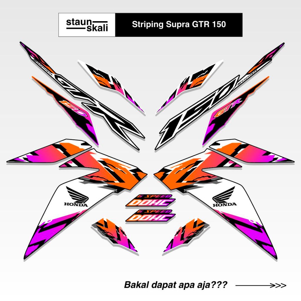Striping GTR 150 Full Body (18) Malaysia 2017 2018 2019 Winner X RS150R V1 V2