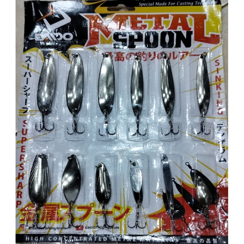 UMPAN PANCING DAIDO METAL SPOON LURE SET