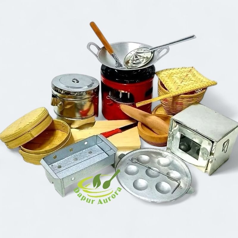 Mainan masak masak anak perempuan,Alat Masak Mini Lengkap Asli/Mainan anak masak masakan lengkap