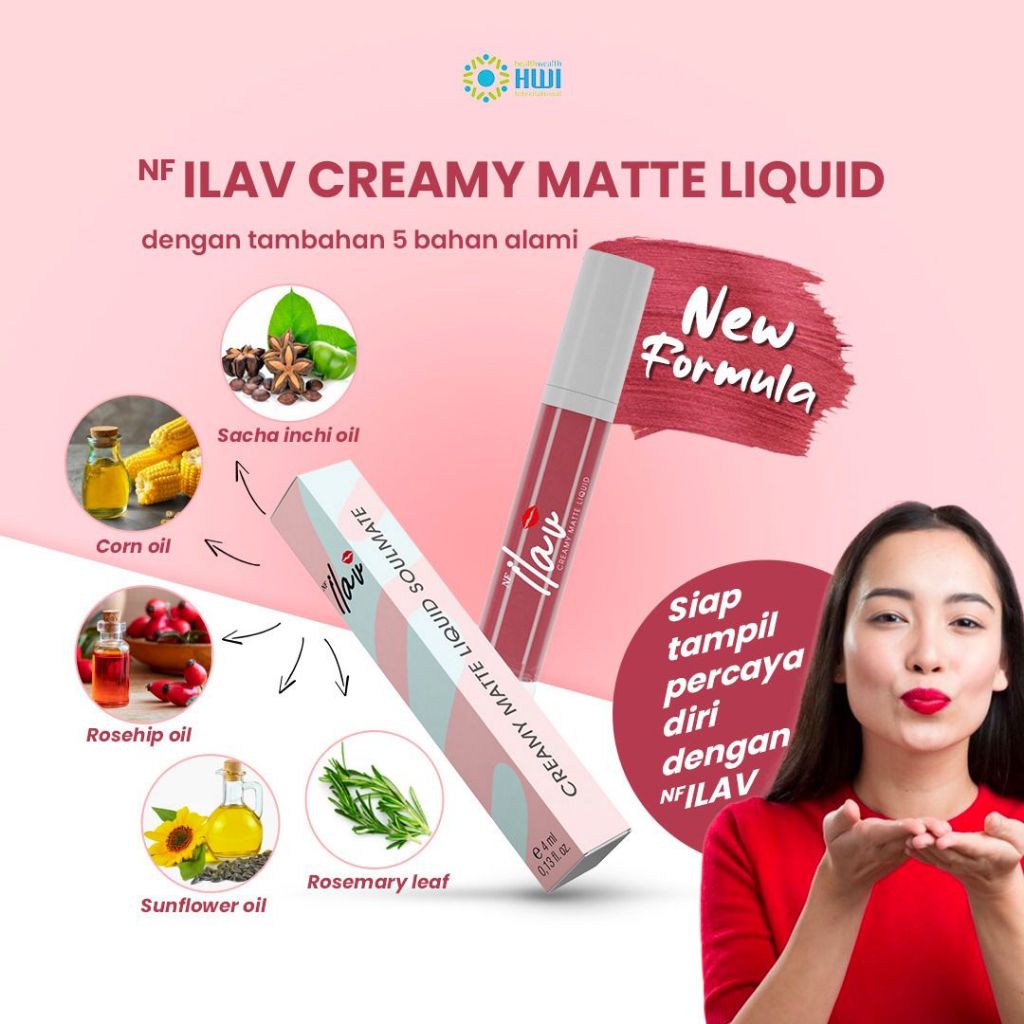 ILAV Lip Cream /Lip Matte Tahan Lama Menutrisi Bibir Cantikmu Original hwi