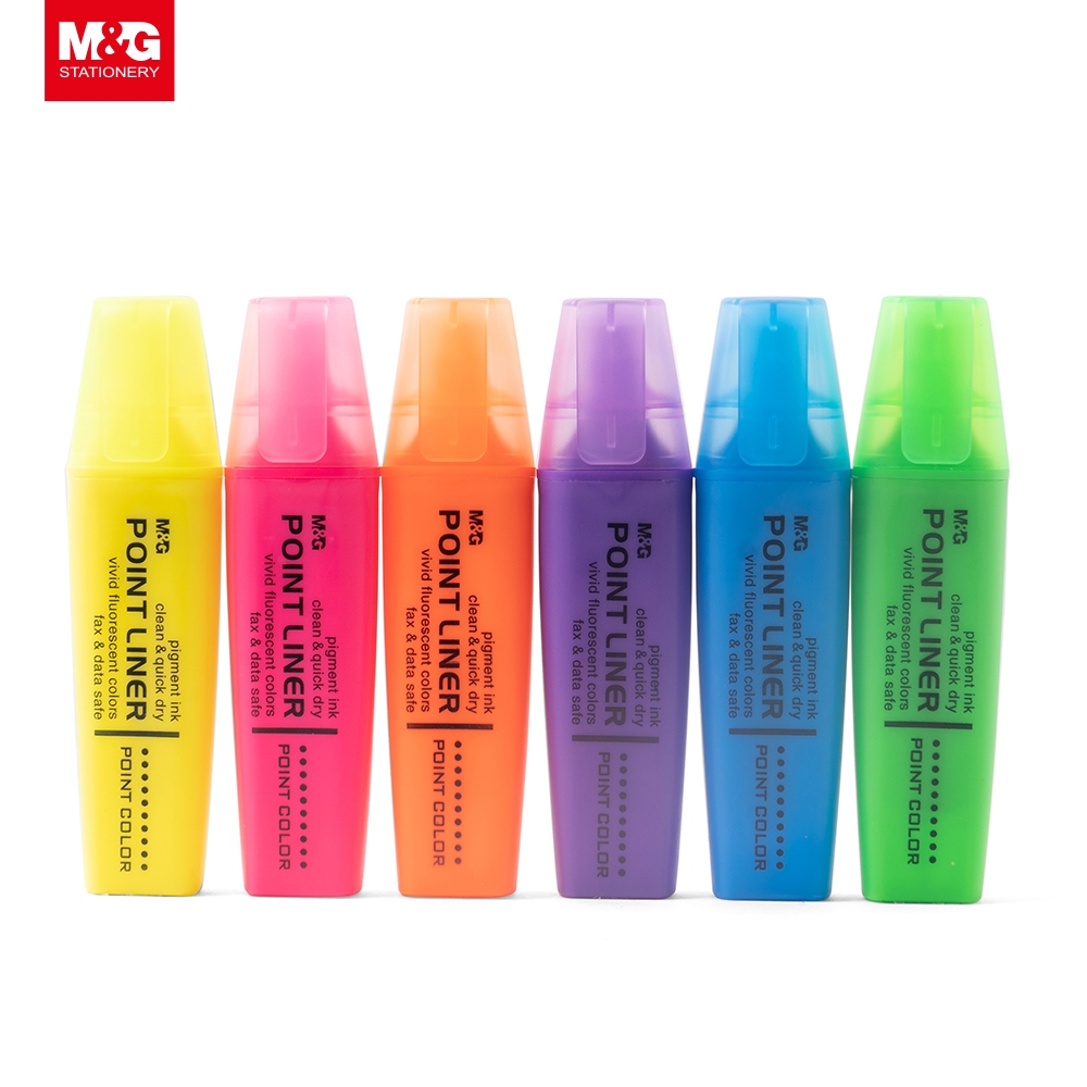 

Spidol Highlighter M&G Point Liner warna fluorescent