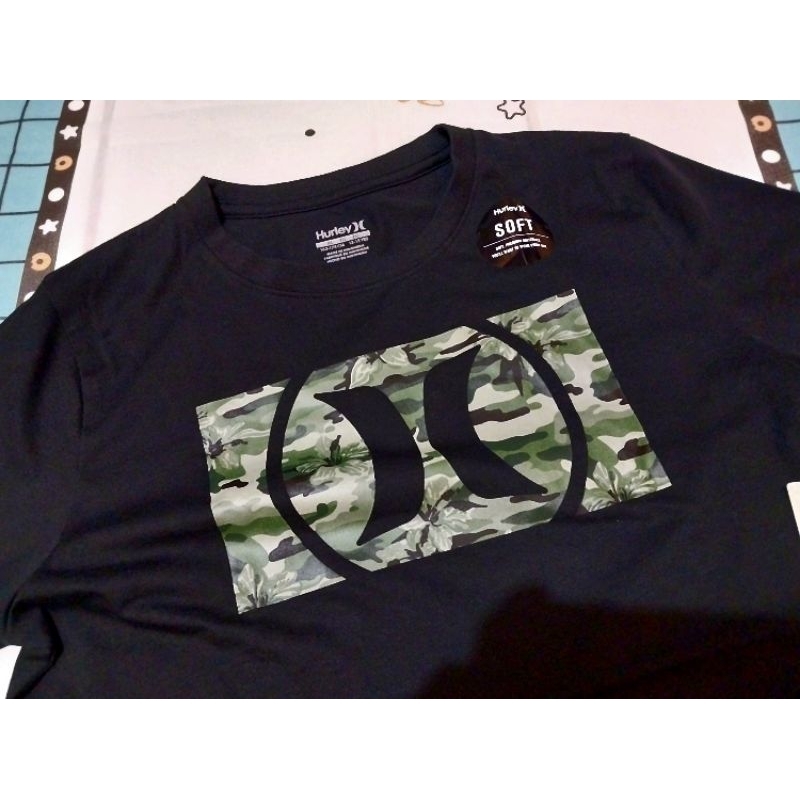 Hurley Originals Hurley Tshirt Kaos Hurley Army Size Remaja XL Kaos Hurley Camo Box Logo