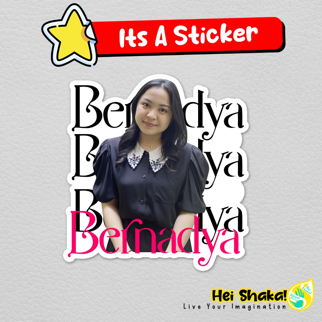 

Stiker Bernadya Kau bilang warna gelap membosankan Sticker Musisi Musik Indie Vinyl Anti Air