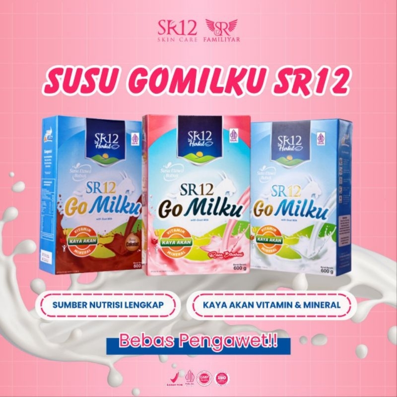 

GOMILKU SUSU KAMBING ETAWA SR12 KEMASAN 200 gr