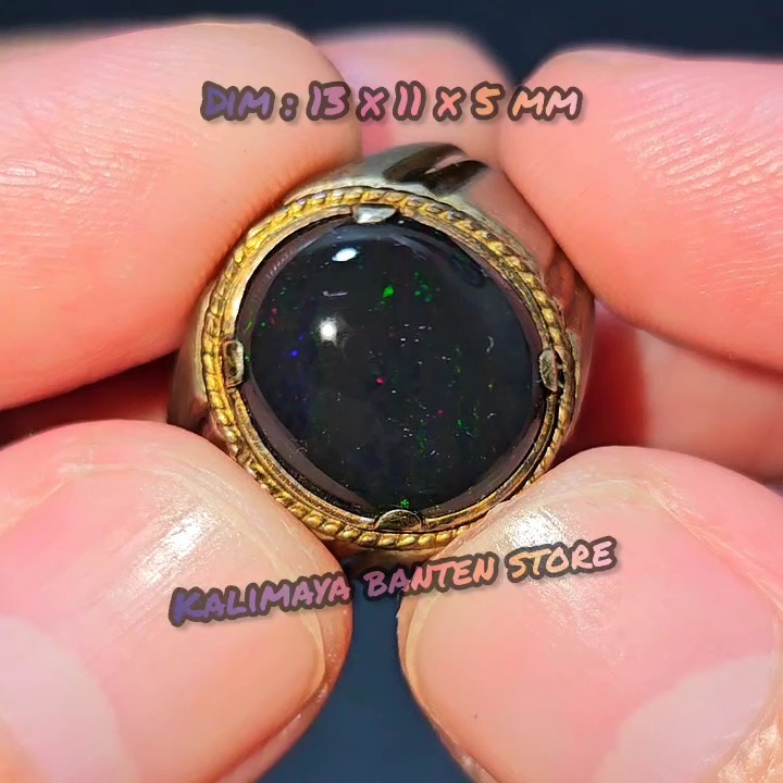 black opal solid hitam jarong selendang