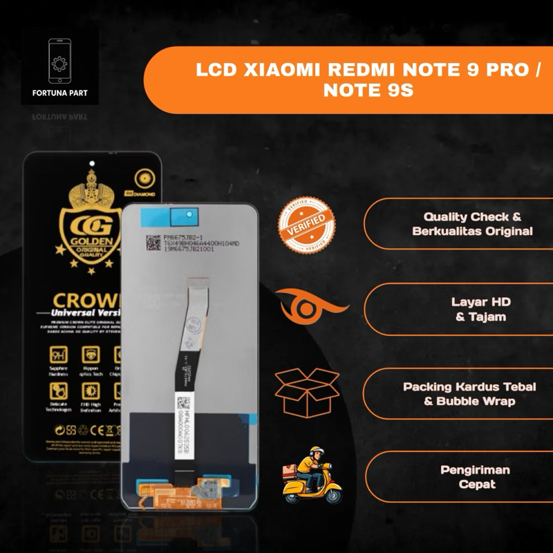 LCD TOUCHSCREEN XIAOMI REDMI NOTE 9 PRO / NOTE 9S ORI FULLSET / LCD REDMI NOTE 9S