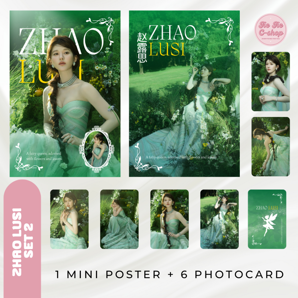 Set Zhao Lusi 2 Photocard dan Mini Poster