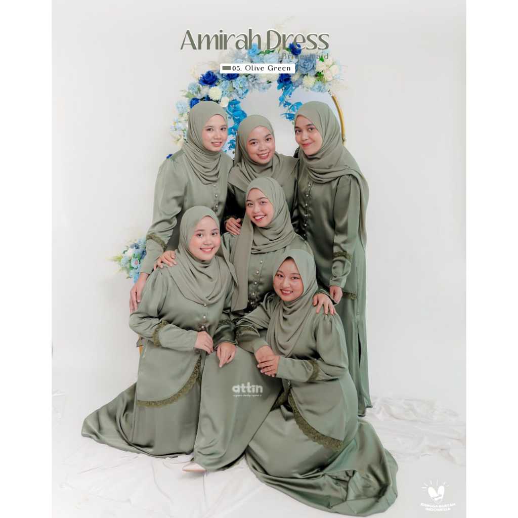 AMIRAH DRESS & PASHMINA AMIRAH BRIDESMAID BY ATTIN