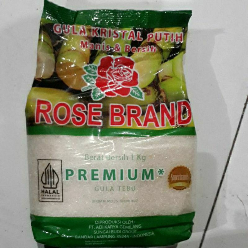 

Gula putih rose brand premium 1 kg