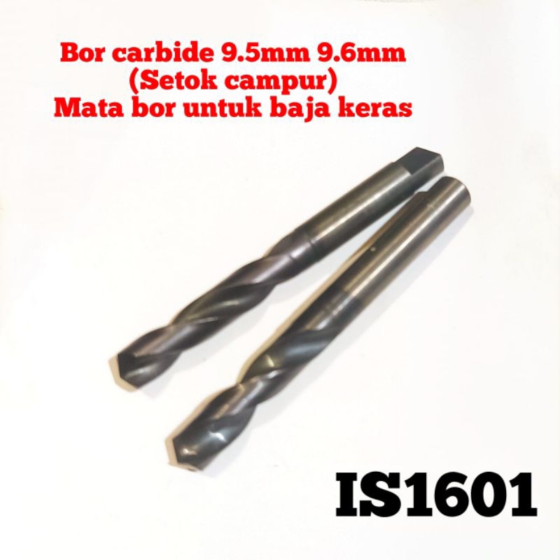 bor carbide 9.5mm 9.6mm twist drill tungsten carbide mata bor baja keras harden per mobil dll bukan 