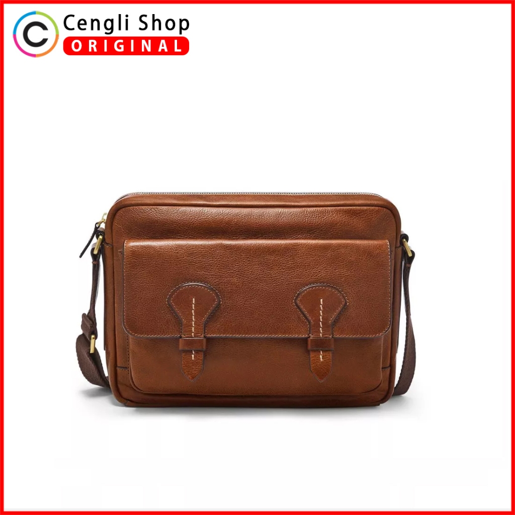 FOSSIL TAS SELEMPANG PRIA ORIGINAL SLING BAG KULIT ASLI ORI BRANDED FM01