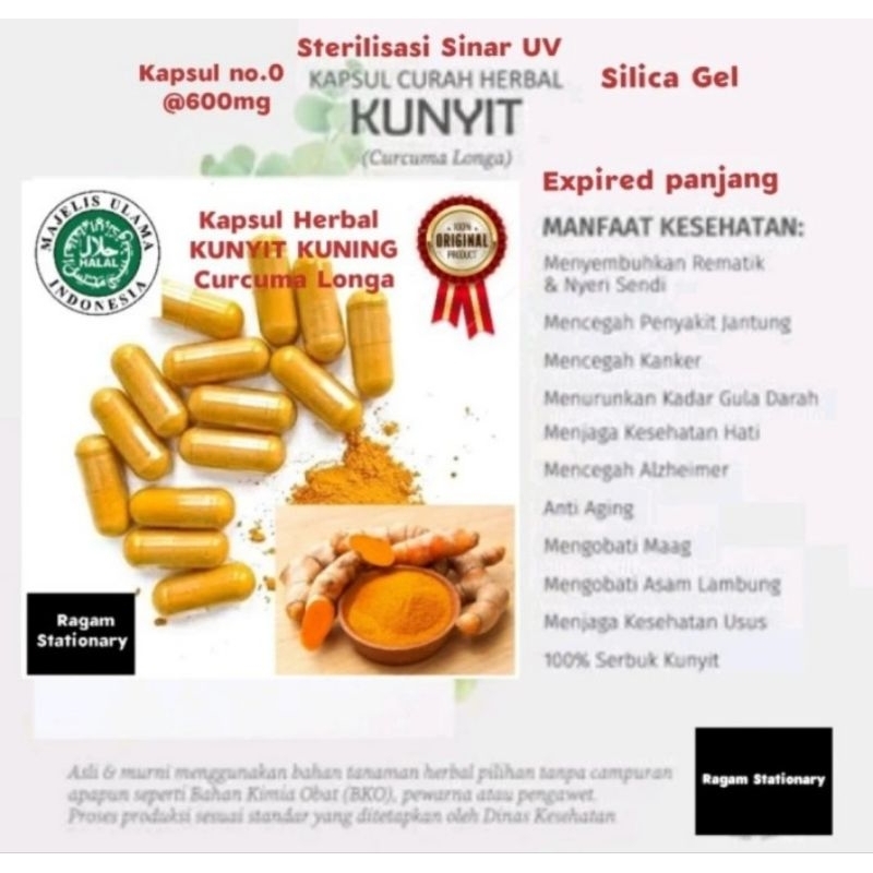 

Kapsul Herbal Kunyit Kuning Curuma Longa Mengatasi asam lambung