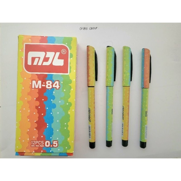

Pulpen Gel MJL bolpoint tinta gel pena pulpen tutup dengan centelan